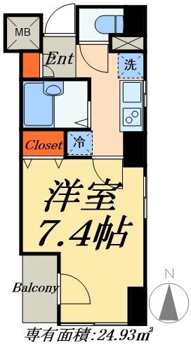 津田ビル 3階 1K 賃貸物件詳細