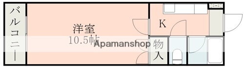 カレッジコーポＫ 2階 1K 賃貸物件詳細