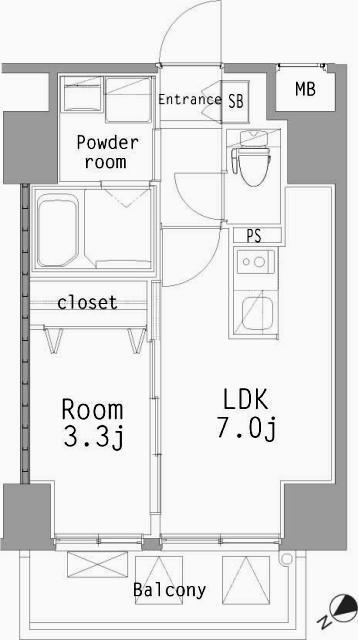 エンクレスト博多ハーモニー 6階 1LDK 賃貸物件詳細