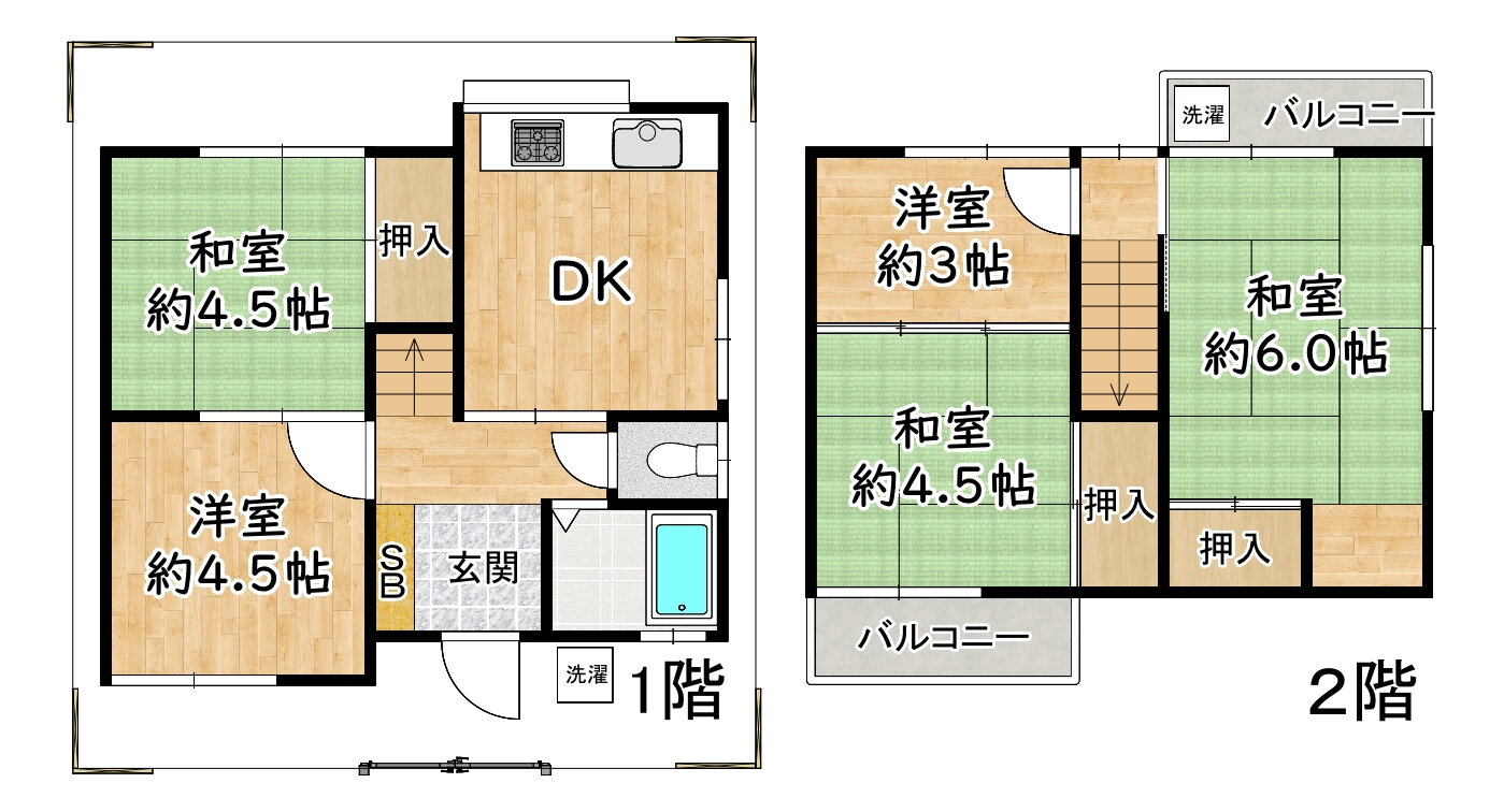 姫里１丁目貸家 5DK 賃貸物件詳細