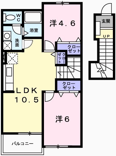兵庫県姫路市飾磨区中島１ 妻鹿駅 2LDK アパート 賃貸物件詳細
