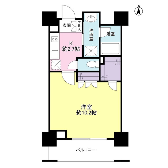 東京都大田区西蒲田７ 蒲田駅 1K マンション 賃貸物件詳細