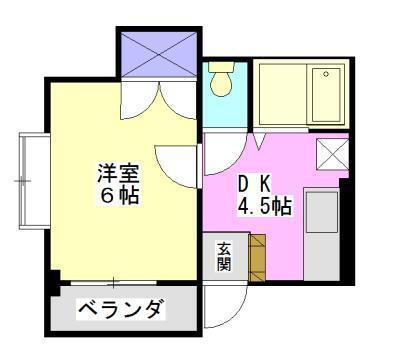 駒金屋７マンション 2階 1DK 賃貸物件詳細