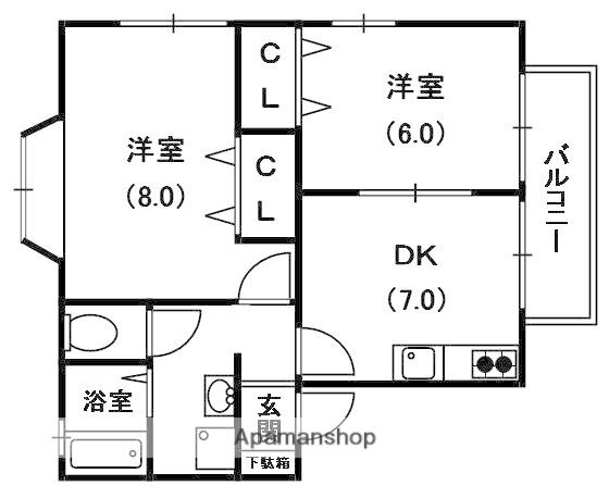 大阪府枚方市枚方元町 枚方公園駅 2DK アパート 賃貸物件詳細