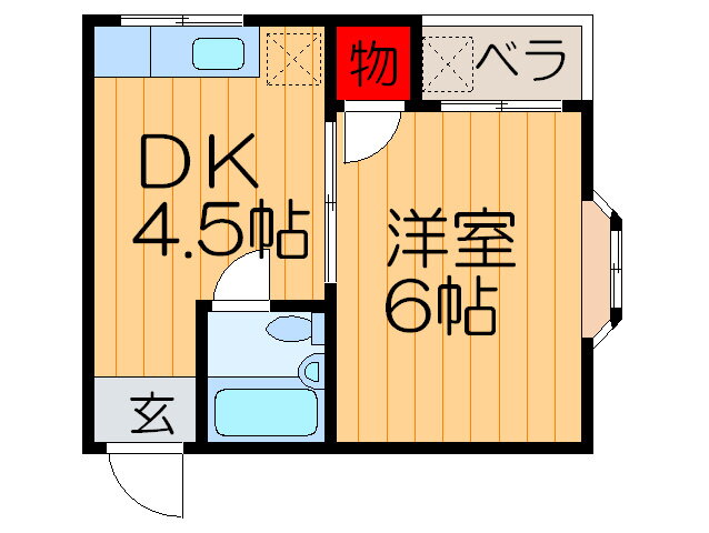 クリオコ－ト磯島 2階 1DK 賃貸物件詳細