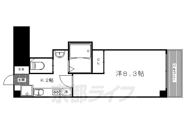 京都府京都市左京区岩倉幡枝町 木野駅 1K マンション 賃貸物件詳細