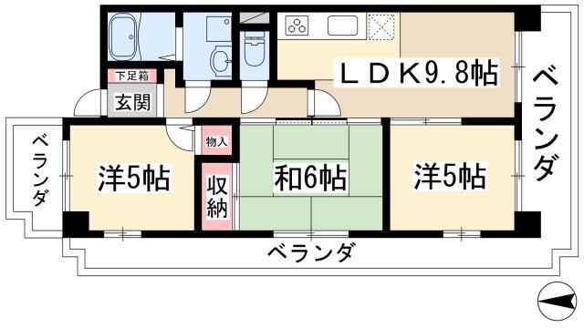 愛知県名古屋市名東区香南２ 上社駅 3LDK マンション 賃貸物件詳細