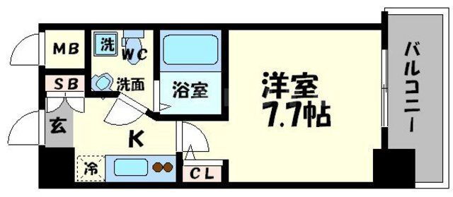 大阪府大阪市中央区瓦町２ 本町駅 1K マンション 賃貸物件詳細