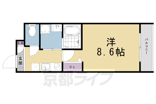 京都府京都市南区唐橋大宮尻町 西大路駅 1K マンション 賃貸物件詳細