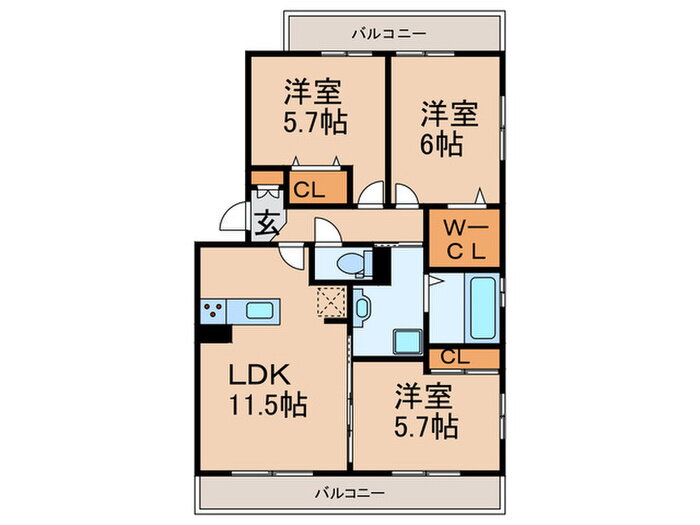 神奈川県川崎市宮前区西野川１ 梶が谷駅 3LDK アパート 賃貸物件詳細