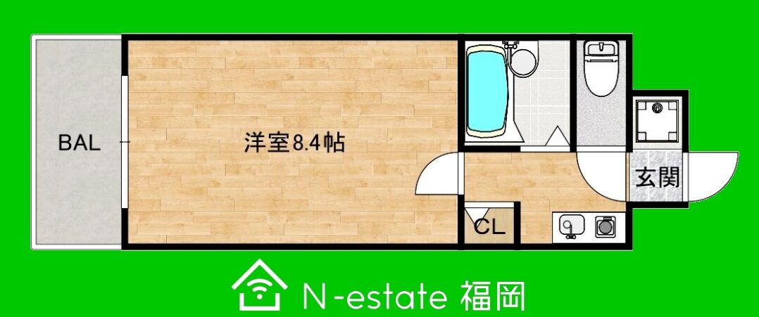 福岡県福岡市早良区室見１ 室見駅 1K マンション 賃貸物件詳細