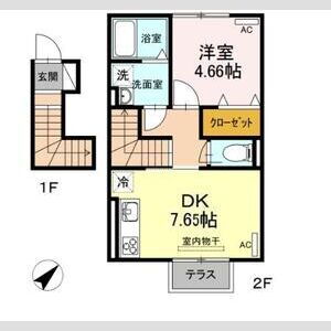 愛知県岡崎市美合新町 美合駅 1DK アパート 賃貸物件詳細