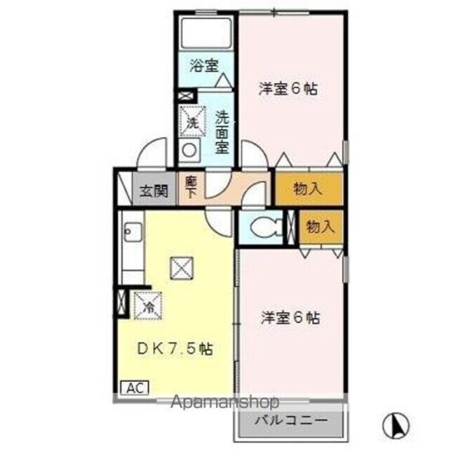 東京都昭島市上川原町１丁目 昭島駅 2DK アパート 賃貸物件詳細