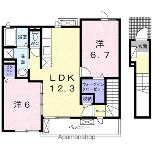 和歌山県御坊市島 紀伊御坊駅 2LDK アパート 賃貸物件詳細
