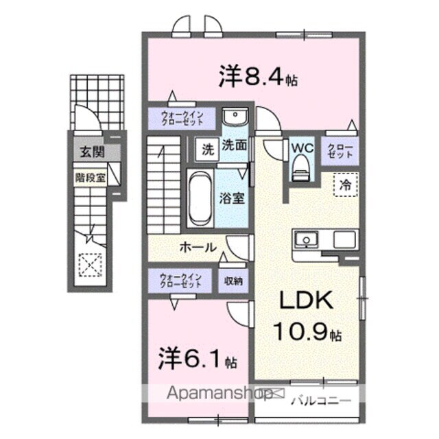 アクティフ浦上Ⅱ 2階 2LDK 賃貸物件詳細