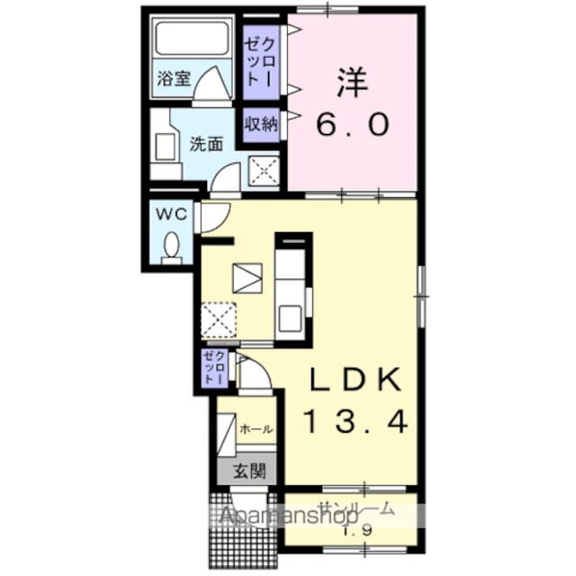 長野県岡谷市長地権現町２丁目 下諏訪駅 1LDK アパート 賃貸物件詳細