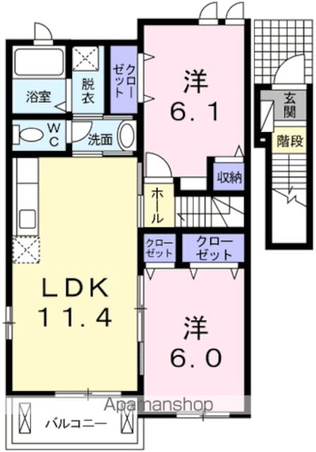 広島県安芸高田市向原町坂 向原駅 2LDK アパート 賃貸物件詳細