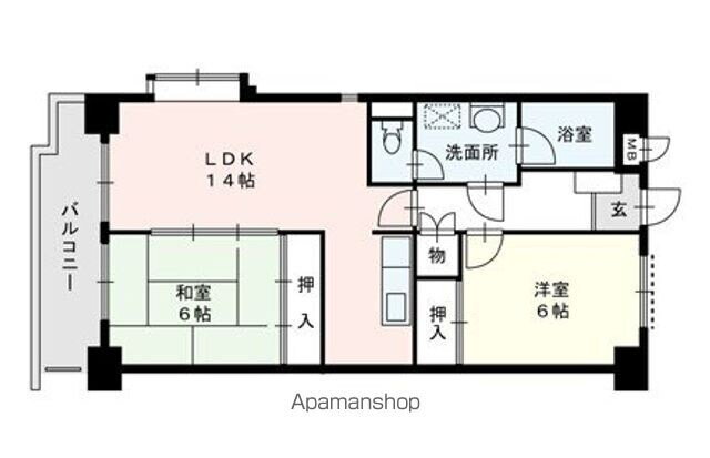 福岡県福岡市博多区那珂１丁目 竹下駅 2LDK マンション 賃貸物件詳細