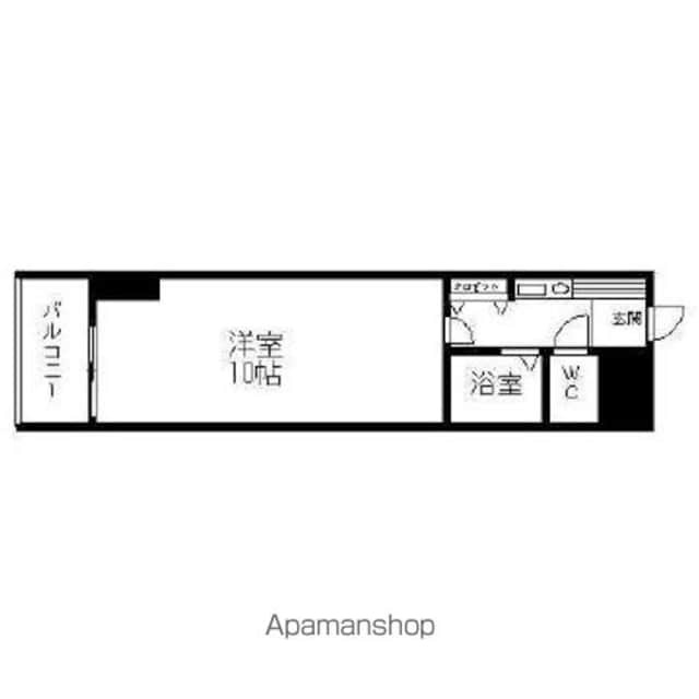 福岡県福岡市中央区地行４丁目 唐人町駅 1K マンション 賃貸物件詳細