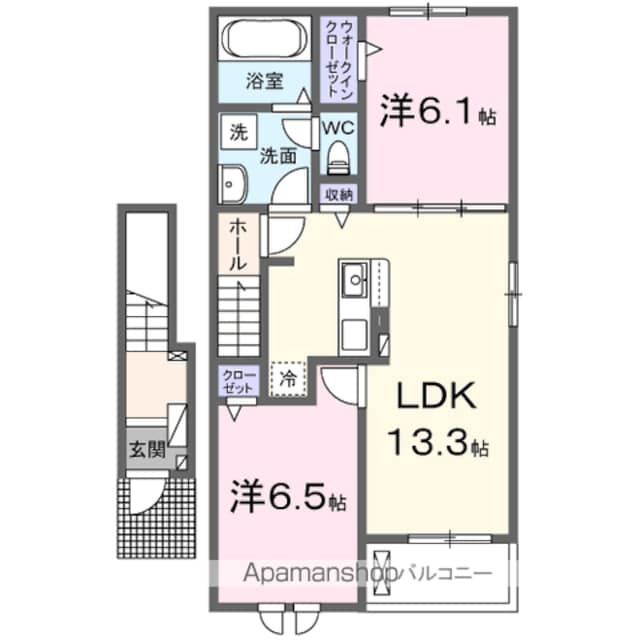 宮崎県西都市大字右松 日向新富駅 2LDK アパート 賃貸物件詳細