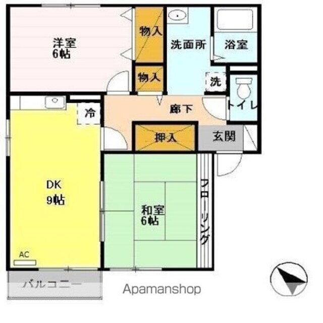 岩手県北上市上野町２丁目 北上駅 2DK アパート 賃貸物件詳細