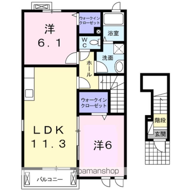 茨城県水戸市東野町 水戸駅 2LDK アパート 賃貸物件詳細
