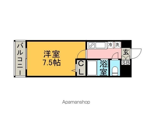 福岡県福岡市中央区白金２丁目 西鉄平尾駅 1K マンション 賃貸物件詳細
