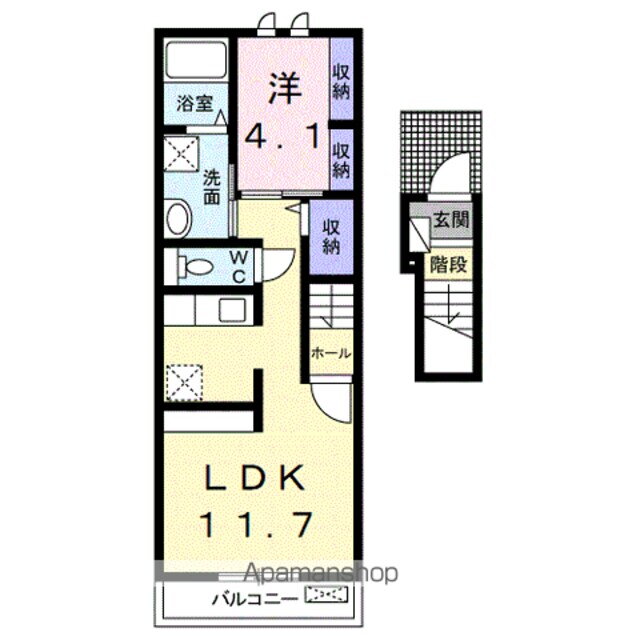 和歌山県御坊市名屋 西御坊駅 1LDK アパート 賃貸物件詳細