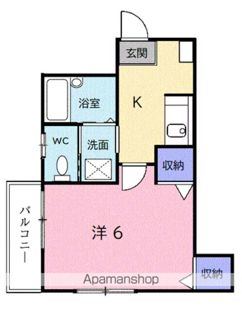 神奈川県川崎市高津区下作延２丁目 溝の口駅 1K アパート 賃貸物件詳細