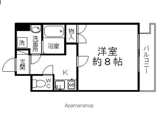 岡山県岡山市北区奉還町１丁目 岡山駅 1K マンション 賃貸物件詳細