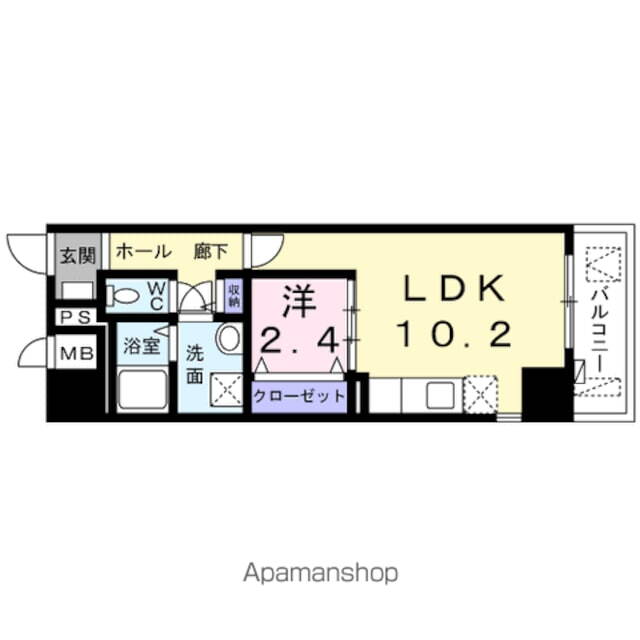 グランツコート　Ⅱ 6階 1LDK 賃貸物件詳細