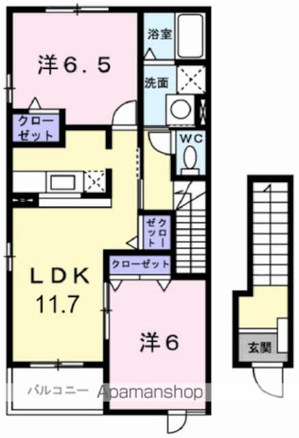 福島県田村市船引町船引字畑添 船引駅 2LDK アパート 賃貸物件詳細