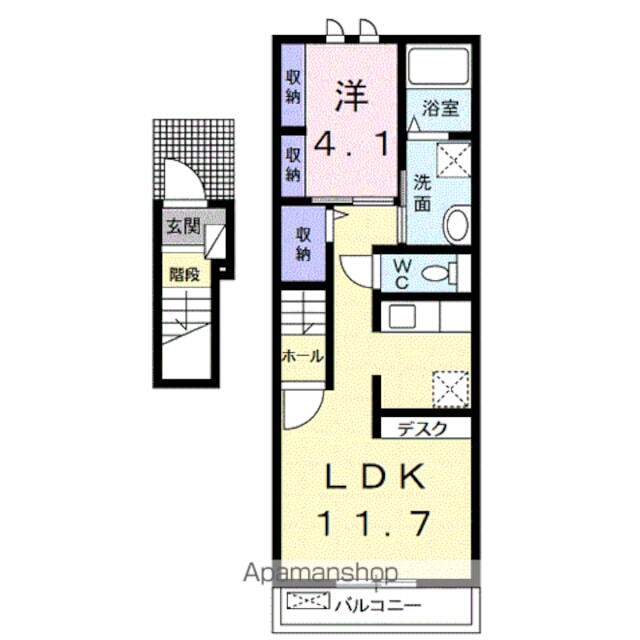 和歌山県御坊市名屋 西御坊駅 1LDK アパート 賃貸物件詳細