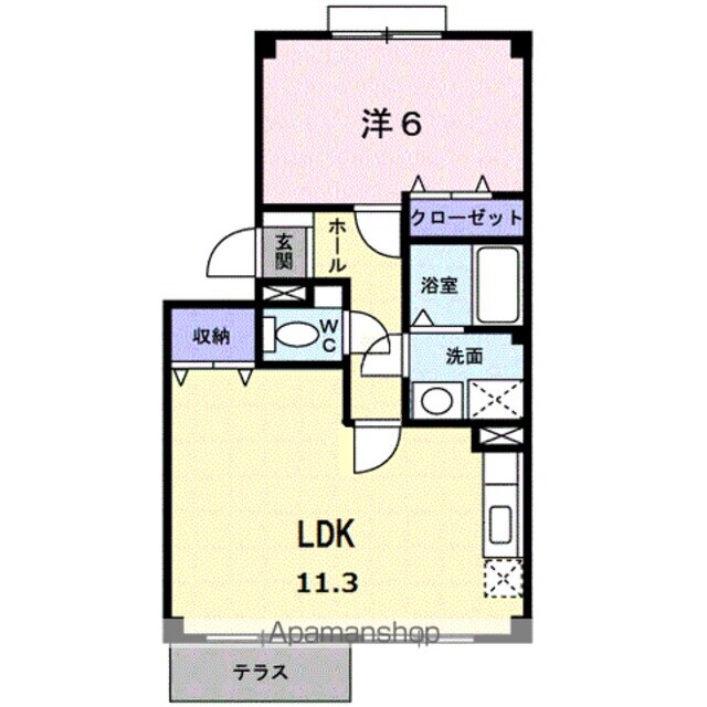 ハーモニーパーク 1階 1LDK 賃貸物件詳細
