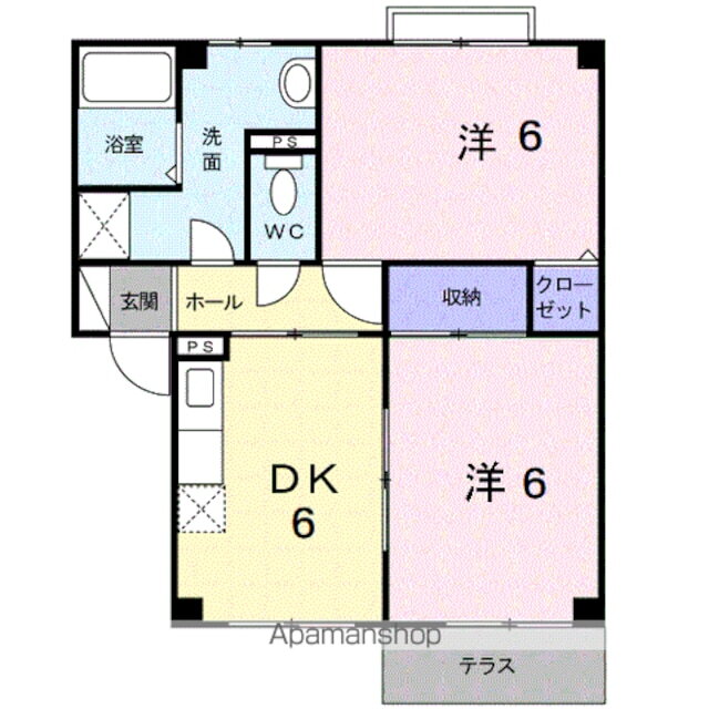 福岡県飯塚市秋松 飯塚駅 2DK アパート 賃貸物件詳細