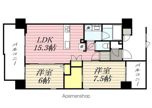 ＴＯＮＯクリスタル上人橋 5階 2LDK 賃貸物件詳細