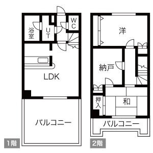 西岡沼田ビル 2階 3LDK 賃貸物件詳細