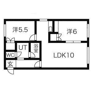 レスポールめぐみ 4階 2LDK 賃貸物件詳細