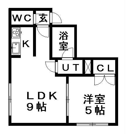 ヴィラフォーレスト弐番館 2階 1DK 賃貸物件詳細