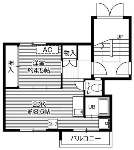 北海道室蘭市白鳥台５丁目 崎守駅 1LDK マンション 賃貸物件詳細