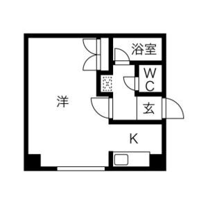 藤井ビル北１７条Ⅲ 4階 1K 賃貸物件詳細