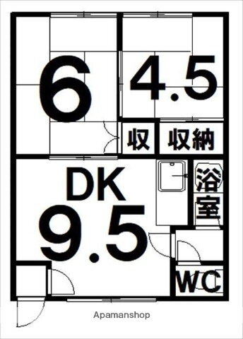 北海道帯広市西六条北２丁目 2DK アパート 賃貸物件詳細