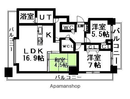北海道札幌市中央区南七条西２３丁目 円山公園駅 3LDK マンション 賃貸物件詳細