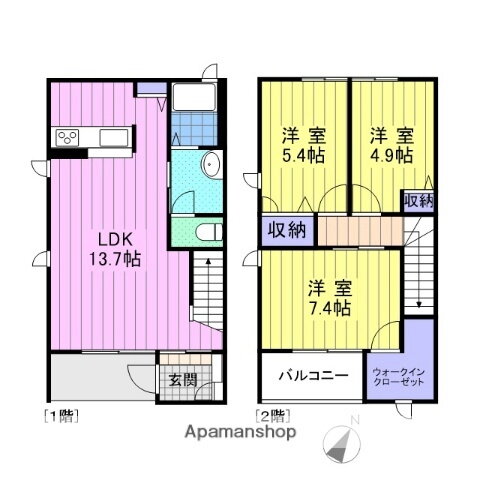 宮城県仙台市宮城野区岩切字余目 福田町駅 3LDK アパート 賃貸物件詳細