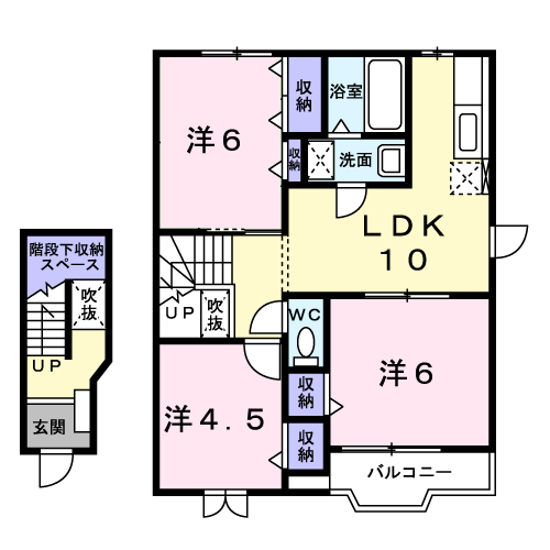 宮城県岩沼市松ケ丘１丁目 岩沼駅 3LDK アパート 賃貸物件詳細