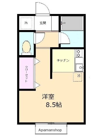 サカモトウエストⅠ 1階 ワンルーム 賃貸物件詳細