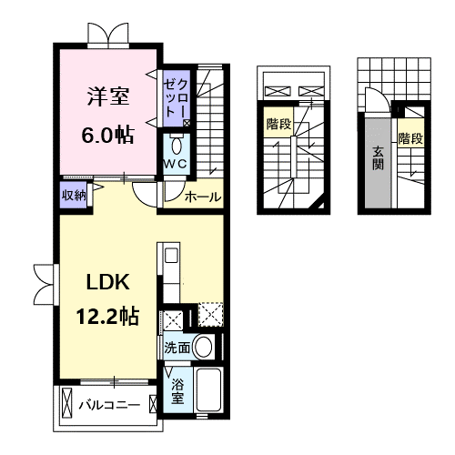 宮城県多賀城市浮島字高原 国府多賀城駅 1LDK アパート 賃貸物件詳細