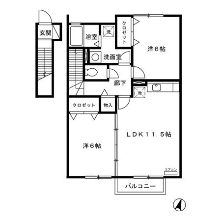 宮城県宮城郡利府町加瀬字十三本塚 利府駅 2LDK アパート 賃貸物件詳細