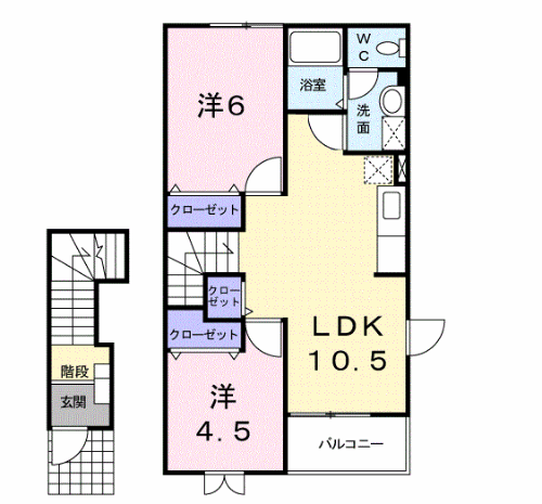 福島県福島市宮代字前畑 福島学院前駅 2LDK アパート 賃貸物件詳細