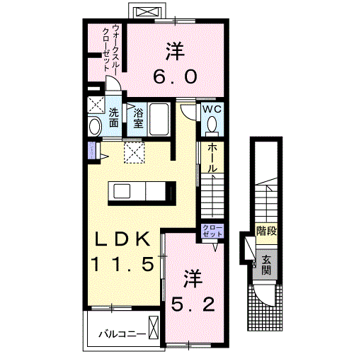 マリソルだて 2階 2LDK 賃貸物件詳細